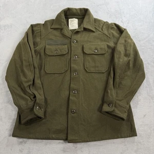Camisa de campo vintage del ejército de Estados Unidos para hombre mezcla de lana mediana clima frío militar años 80 CPO - Imagen 1 de 7