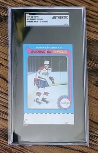 1979-80 Topps George Gervin #1 With Crazy HOCKEY Card On Front -ERROR- SGC - Picture 1 of 3