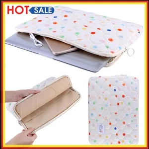 Niedliche Laptop-Hülle für Damen tragbare Laptop-Hülle für MacBook (Beige L) - Afbeelding 1 van 10