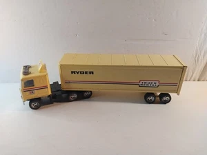 VINTAGE PRESSSTAHL LKW ERTL SEMI RIG CAB TRAILER HAULER RYDER - Bild 1 von 16