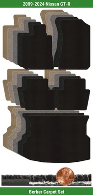 Juego de alfombrillas bereber personalizadas Lloyd para Nissan GT-R 2009-2024 (5 piezas) #103Y Foto 1 de 4