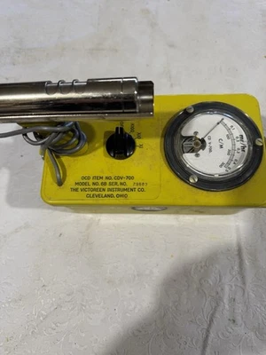 Contador Geiger Vintage Defensa Civil Victoreen CDV-700 Modelo 6b Funcionando Foto 1 de 4