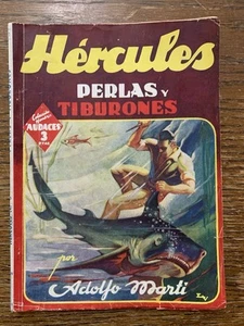 Hercules Perlas V Tiburonas 1940’s Spanish Adventure Pulp Magazine - Picture 1 of 6