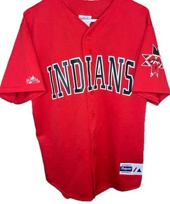 Indianapolis Indians MiLB Majestic Red Jersey Men’s Size Large Made In USA - Image 1 of 4