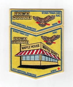 Egwa Tawa Dee Lodge 129 2023 Jamboree Waffle House OA Patch Set - Atlanta Area - Picture 1 of 2