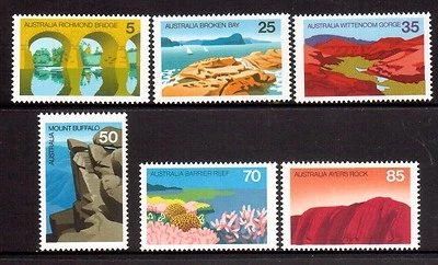 AUSTRALIA 1976 Conjunto de Paisaje MUH Foto 1 de 2