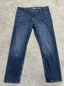 Wrangler Boys Youth Regular Taper Husky Size 14 Adjustable Blue Jeans 5TEHWDN - Picture 1 of 13