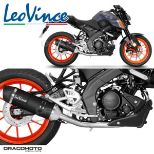 YAMAHA XSR 125 ABS Legacy 2023-2024 Auspuffanlage Leovince Schwarz LV One Evo... - Picture 1 of 9
