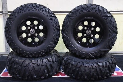 KAWASAKI BRUTE FORCE 750 25" QUADKING ATV TIRE & 26X BLK WHEEL KIT IRS1CA BIGGHO - Image 1 of 4