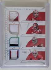 2022 Panini National Treasures Montana/Rice/Lott/ Romanowski Quad Patch /25