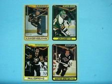1990/91 O-PEE-CHEE BOX BOTTOM CARD PANEL WAYNE GRETZKY ALEX MOGILNY ROOKIE OPC