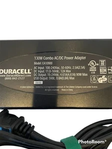 Combo adaptador de corriente AC/DC Duracell EA10900 130W - Imagen 1 de 4