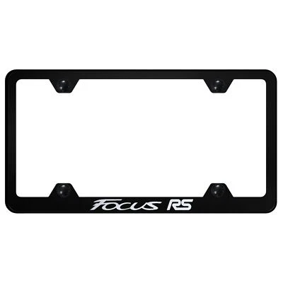 Ford Focus RS Laser Etched Logo Wide Body License Plate Frame - Image 1 of 3