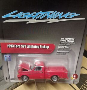 SUPER RARE 1993 Ford SVT F-150 Lightning Pickup Truck red Johnny Lightning