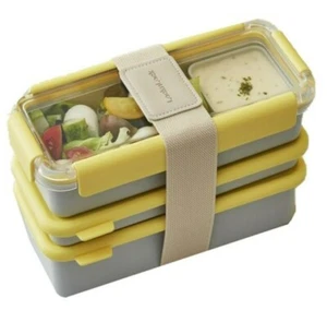 Lock n Lock Lunch Box Set 3 Layers Professional Dosilock with Spoon Chopsticks - Picture 1 of 4