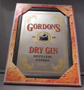 Mirror Gordons Dry Gin pub/bar, mancave, home decoration - Picture 1 of 2