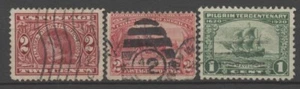 Nº: 132475 - USA - LOTE DE 3 SELLOS ANTIGUOS - ¡USADOS!! - Imagen 1 de 1