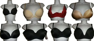 Cacique Womens Bra Boost Plunge Strapless Wired Black Beige Red 32A 32B 34A 36A - Picture 1 of 18