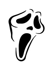 Ghost Face Scream Decal Car Wall Laptop Decal Vinyl Sticker Phone 