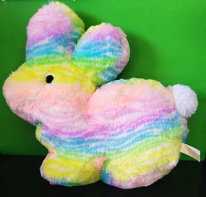 Dan Dee Bunny Tie Dyed Rainbow Striped 15" Plush Stuffed Animal Easter - Picture 1 of 3