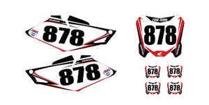 2013 2014 2015 2016 HONDA CRF 450R CUSTOM NUMBER PLATE BACKGROUND GRAPHICS - Picture 1 of 1