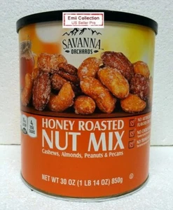 Savanna Orchards Honey Roasted Nut Mix Cashews, Almonds, Peanuts & Pecans Bundle - Picture 1 of 7