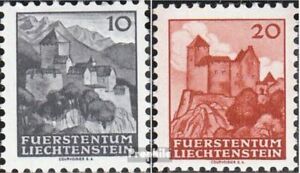 Liechtenstein 222-223 with hinge 1943 clear brands