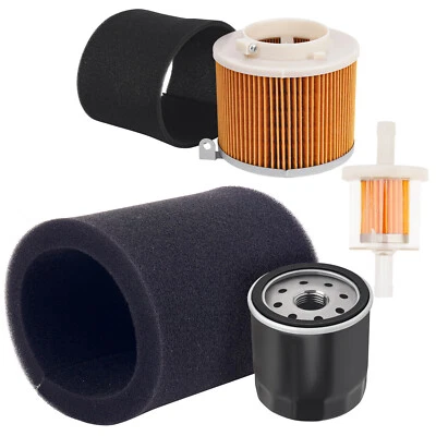 Filtro de aire y aceite y filtro de combustible para Kawasaki Mule 500 520 550 2500 2510 2520 Foto 1 de 2
