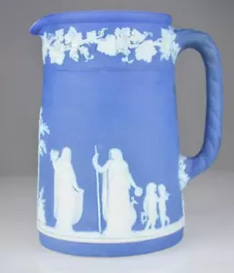 VINTAGE BLAUER WEDGWOOD JASPERWARE KRUG - WEDGWOOD IN SARIF - KEIN HERGESTELLT IN ENGLAND - Bild 1 von 9