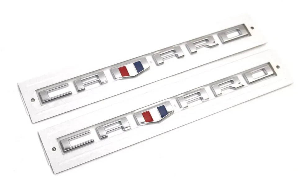 Chevrolet Camaro 2016-2024 emblemas de guardabarros cromados 23273557 paquete de 2 OEM GM Foto 1 de 1