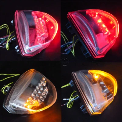 HongK 2007-2008 Suzuki GSXR1000 Clear Led Tail Brake Light Turn Signals - Image 1 of 4