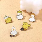 Naughty Goose Duck Chicken Brooch Metal Bag Lapel Pin Cartoon Funny Badge