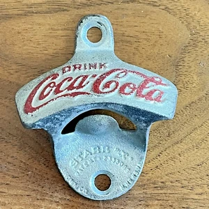 Vtg Coca Cola Metal Wall Bottle Opener Starr X #8  Brown Co. - Picture 1 of 7