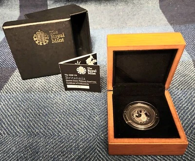 Gran Bretaña 2008 1/4 oz platino £25 Britannia prueba baja acuñación. OGP/COA #063 Foto 1 de 4