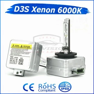 Jaguar XF JB 2015-on Pair D3S Bulbs 35W Xenon Light White 6000K - Picture 1 of 5