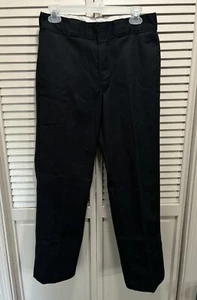 Dickies 874 Black Original Fit Straight Logo Size 30x29 Zip Pockets Work Outdoor - Picture 1 of 8