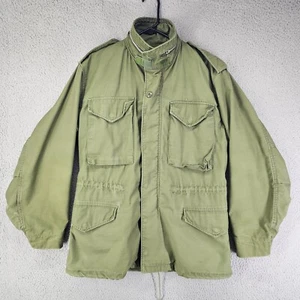 VTG Rolane Sportwear Field Coat Men Small Green Cold Weather Military M65 Jacket - Picture 1 of 21