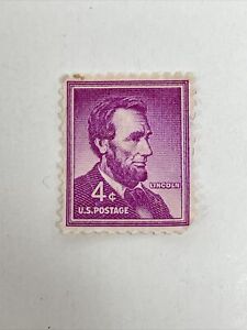 Abraham Lincoln Liberty Issue Red Violet 4c Stamp USA