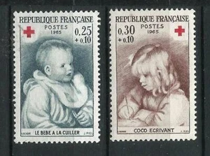 FRANCIA 1965 - Yvert 1466/7** - CRUZ ROJA - MNH - Imagen 1 de 3