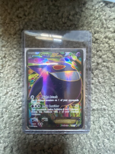 M Gengar & M Shiny Gengar Ex Proxy Pokemon Card Premium Quality Set 2 Cards