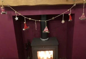 Christmas Garland Decoration Ornament Hanging Twine Rustic - Stockings & Mittens - Picture 1 of 5