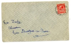 1915 GB cover with Quatford / Bridgnorth rubber postmark - Imagen 1 de 2