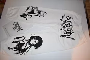 Section 8 Official "Anime Trio" Graphic Sweatpants, White/Black, RARE, Sz Large - Picture 1 of 14
