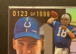 Peyton Manning #0123/1999 Flair Showcase SP Second 2nd Year Numbered Card 99 185 - Picture 1 of 3