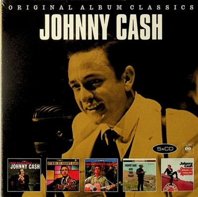 JOHNNY CASH- Original Albums 5-CD NEW The Fabulous/Hymns by/Ride This Train + - Image 1 of 2