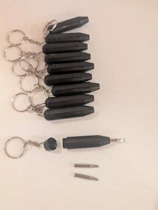 10pc Mini Keychain Screwdriver Set Slotted Phillips Torx Pocket Repair Tool Lot - Picture 1 of 5