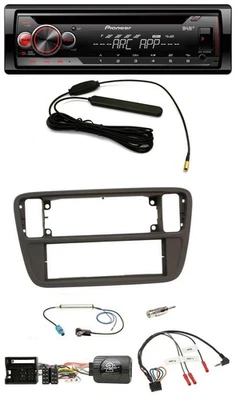 Pioneer CD USB Lenkrad DAB MP3 Autoradio für VW Up AA AAN 11-16 schwarz - Bild 1 von 4