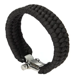 Adjustable Buckle Paracord Survival Parachute Cord Bracelet Buckle Whistle8822 - Picture 1 of 4
