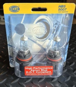 HELLA HB5 9007 XENON BLUE TWIN PACK - Picture 1 of 2
