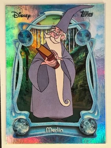 2025 Topps Disney Wonder Tier 1 Foil Parallel #36 Merlin Sword in the Stone - Picture 1 of 2